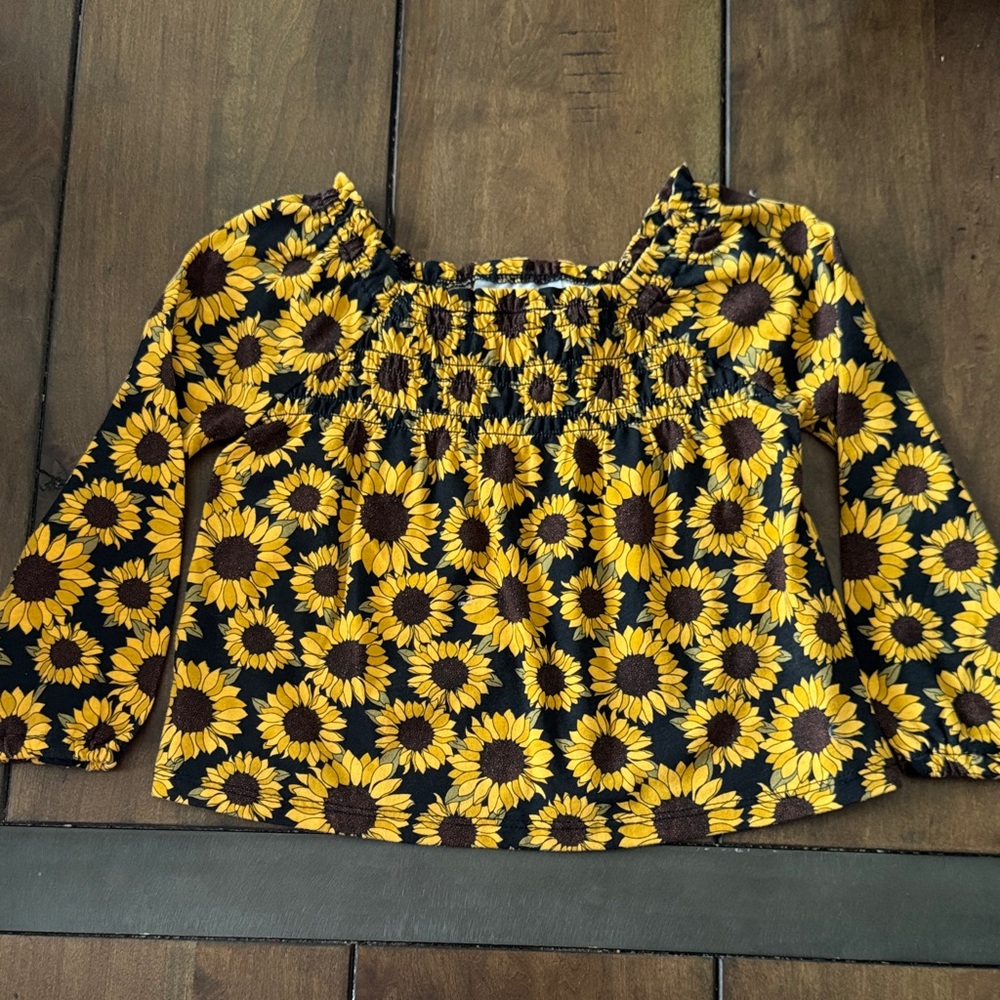 The Children's Place Yellow Sunflower Blouse